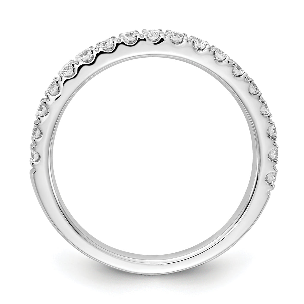 14k White Gold 1/2 carat Lab Grown Diamond VS/SI+ G+ Complete Wedding Band