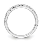 14k White Gold 1/2 carat Lab Grown Diamond VS/SI+ G+ Complete Wedding Band