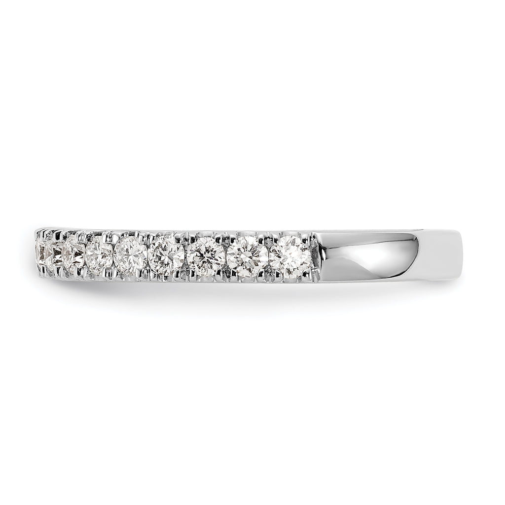 14k White Gold 1/2 carat Lab Grown Diamond VS/SI+ G+ Complete Wedding Band