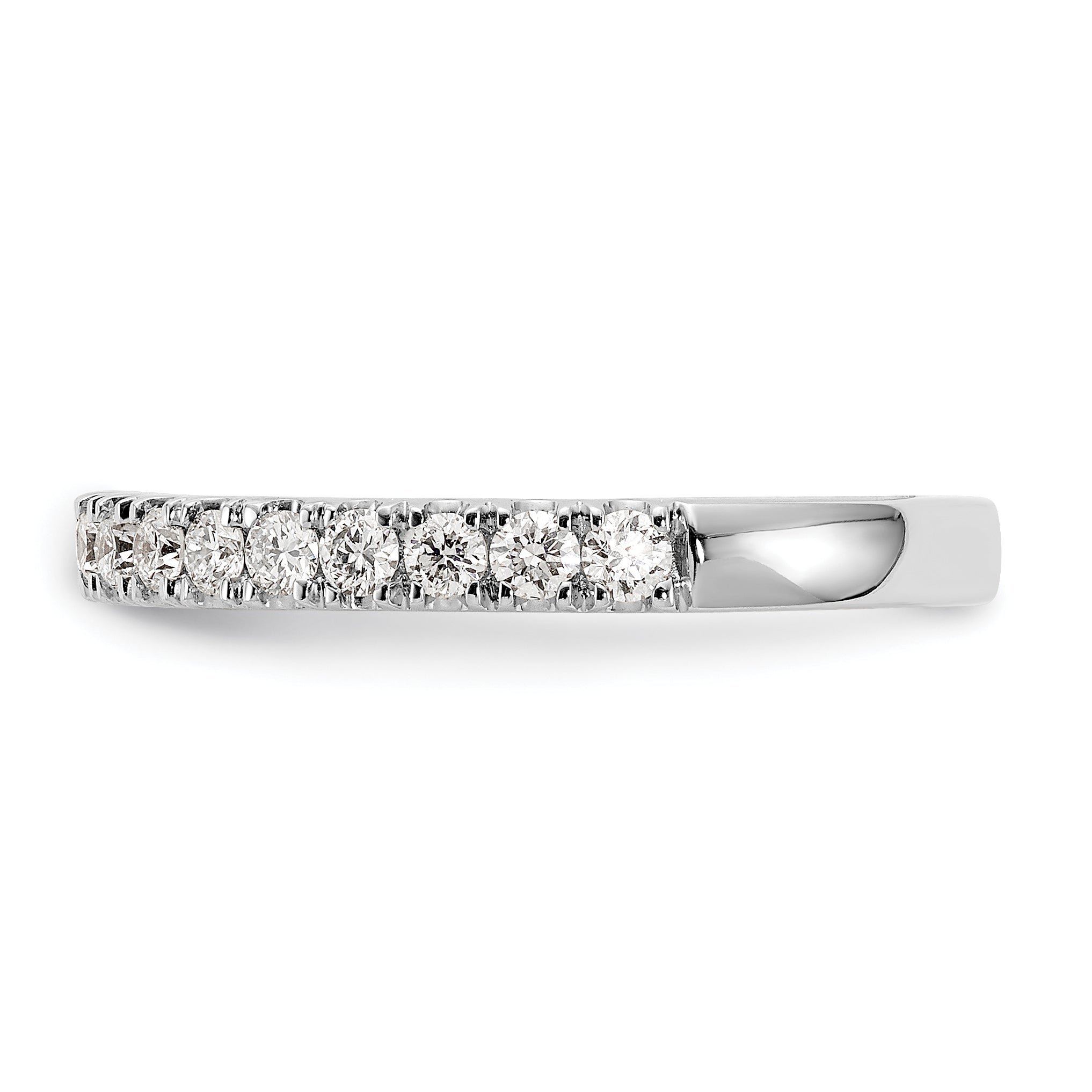14k White Gold 1/2 carat Lab Grown Diamond VS/SI+ G+ Complete Wedding Band