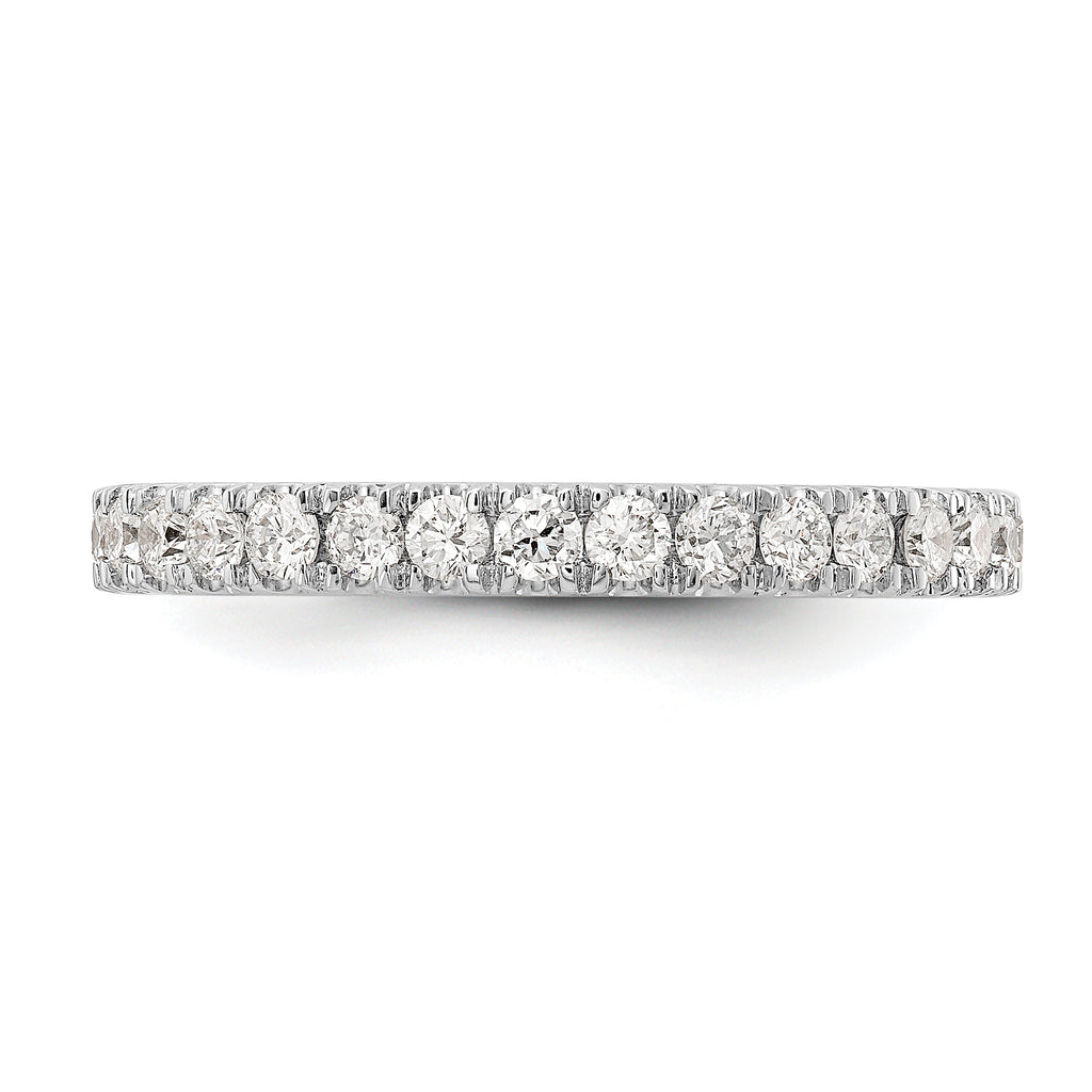14k White Gold 1/2 carat Lab Grown Diamond VS/SI+ G+ Complete Wedding Band