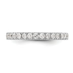 14k White Gold 1/2 carat Lab Grown Diamond VS/SI+ G+ Complete Wedding Band