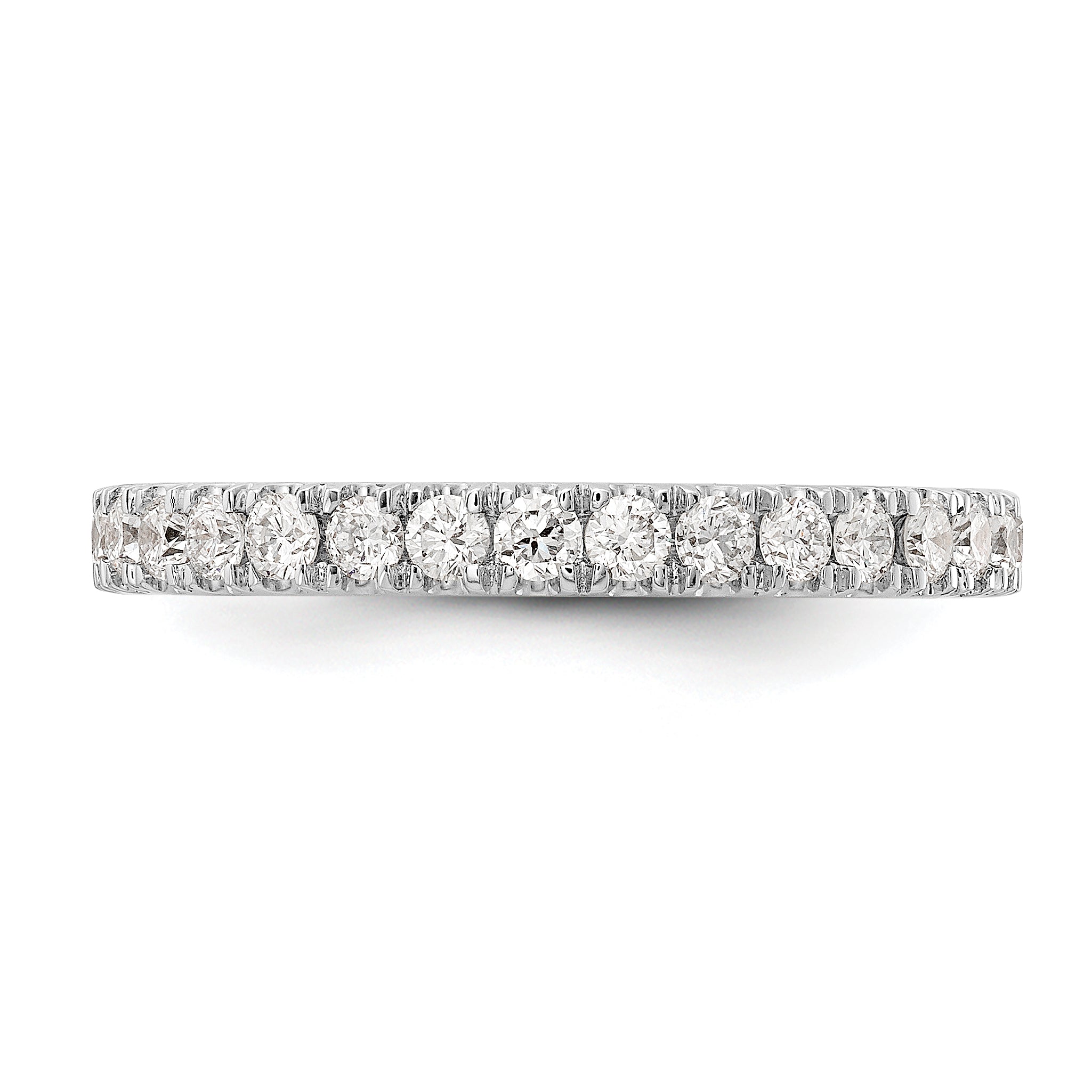 14k White Gold 1/2 carat Lab Grown Diamond VS/SI+ G+ Complete Wedding Band