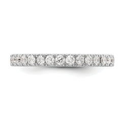 14k White Gold 1/2 carat Lab Grown Diamond VS/SI+ G+ Complete Wedding Band