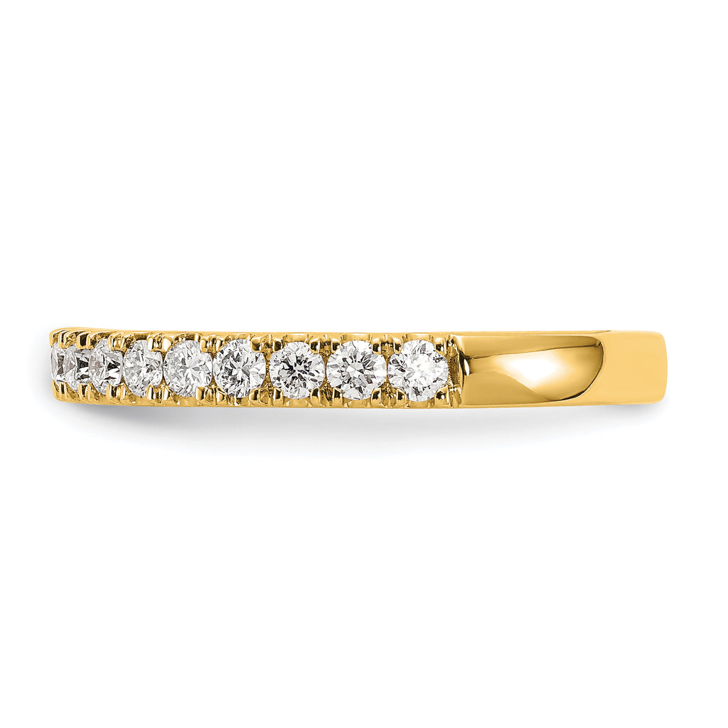 14k 1/2 carat Lab Grown Diamond VS/SI+ G+ Complete Wedding Band