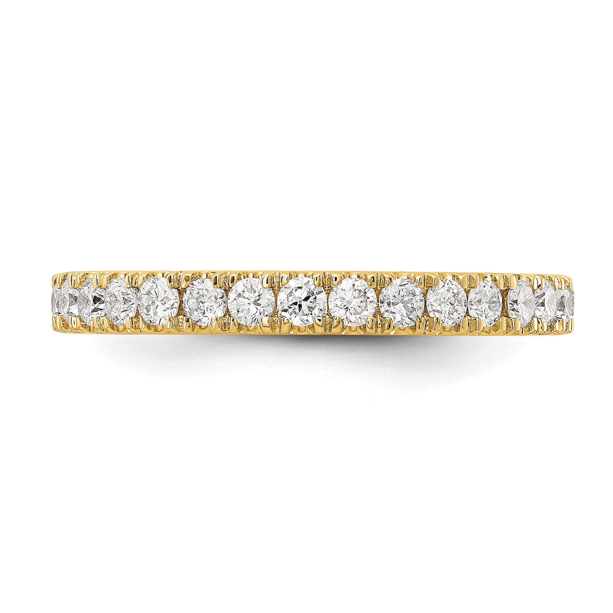 14k 1/2 carat Lab Grown Diamond VS/SI+ G+ Complete Wedding Band