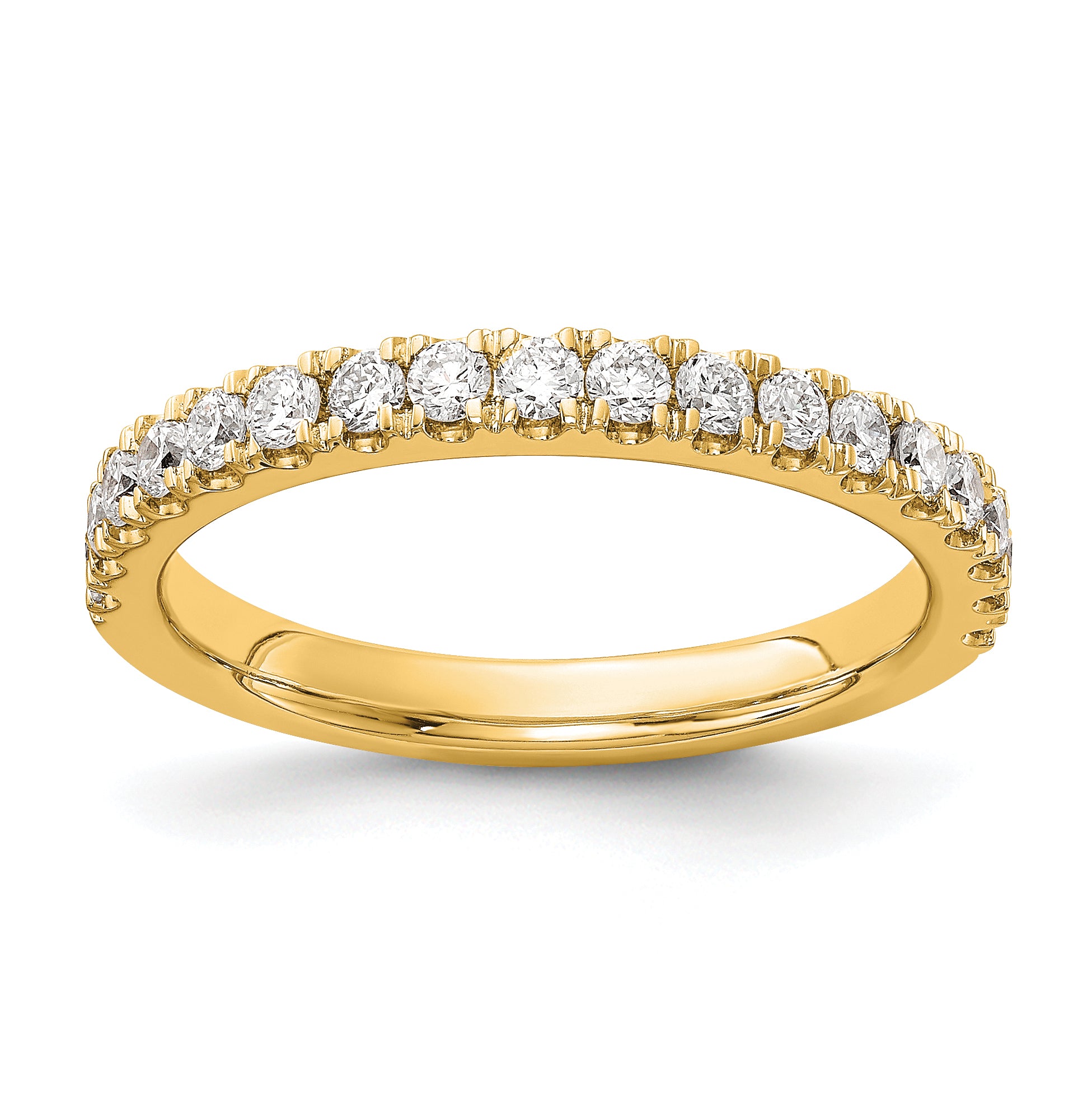 14k 1/2 carat Lab Grown Diamond VS/SI+ G+ Complete Wedding Band Main image