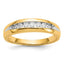 Men's Seven Stone Lab-Grown Diamond Ring in 14K White Gold, 5mm (1/3 ct. tw.), Size 10 - Sophia Jewelers