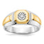 Men's Lab-Grown Diamond Ring in 14K Two-Tone Gold (1/10 ct.), Size 10 - Sophia Jewelers