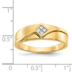 14k Diamond Mens Ring