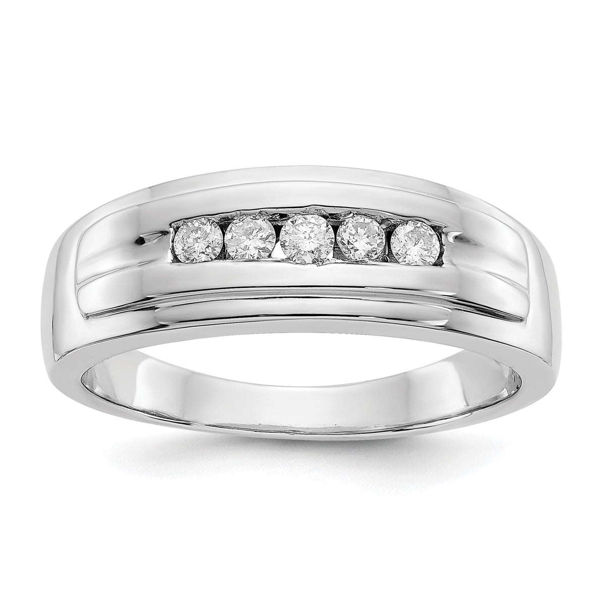 Men's Lab-Grown Diamond Band in 14K White Gold (1/4 ct. tw.), Size 10 - Sophia Jewelers Main image