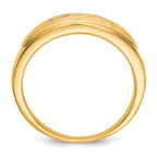 14k Diamond Mens 5-stone Ring