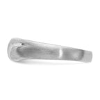 14k White Gold Diamond Mens Ring