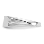 14k White Gold Diamond Mens Ring