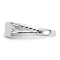 14k White Gold Diamond Mens Ring