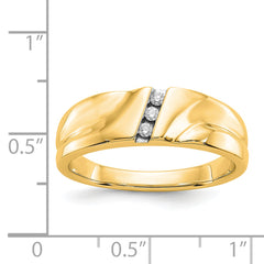 14k Diamond Mens Ring