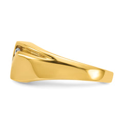 14k Diamond Mens Ring