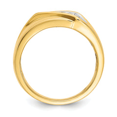 14k Diamond Mens Ring