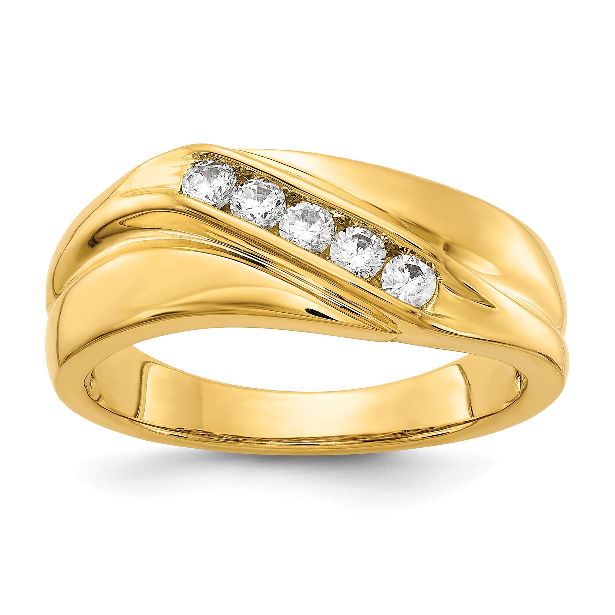 14k Diamond Mens Ring Main image