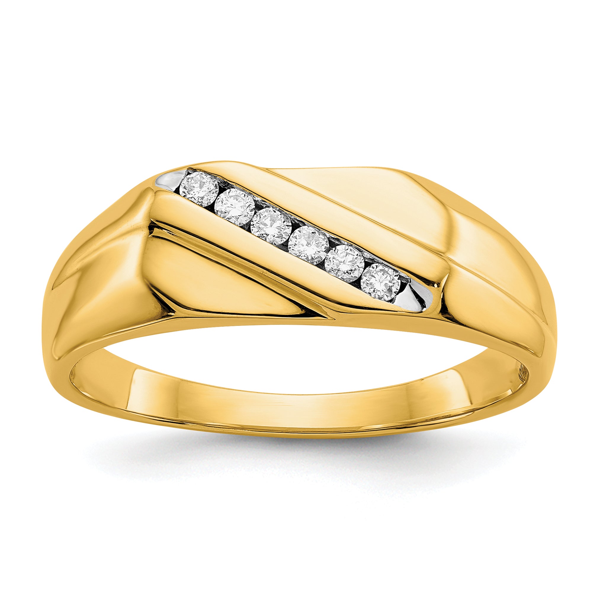 10K Diamond Mens Ring Main image