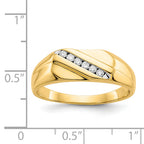 14k Diamond Mens Ring