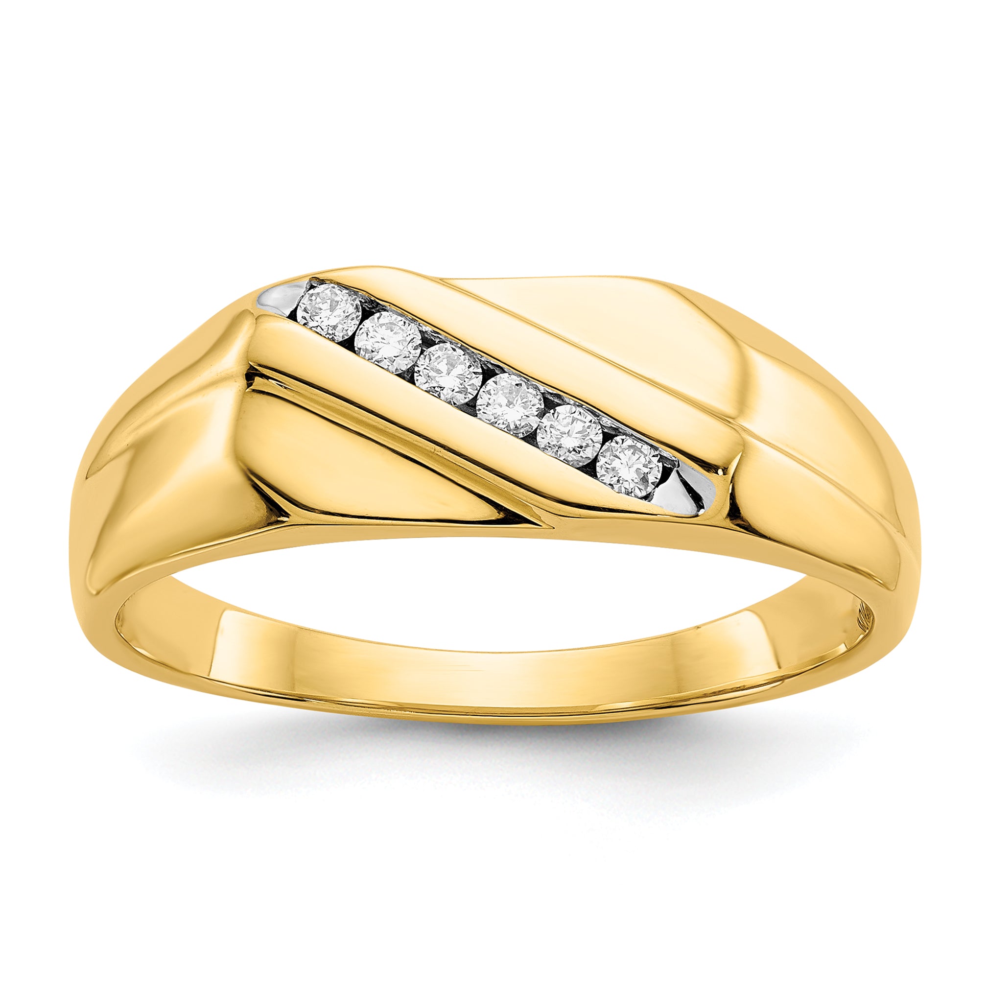 14k Diamond Mens Ring Main image