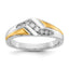 Men's Lab-Grown Diamond Ring in 14K Two-Tone Gold (1/4 ct. tw.), Size 10 - Sophia Jewelers