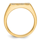 14k Diamond Mens Ring