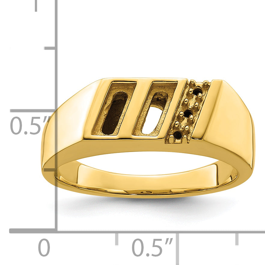 10K Mens Band Mounting