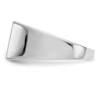 14k White Gold Diamond Mens Ring