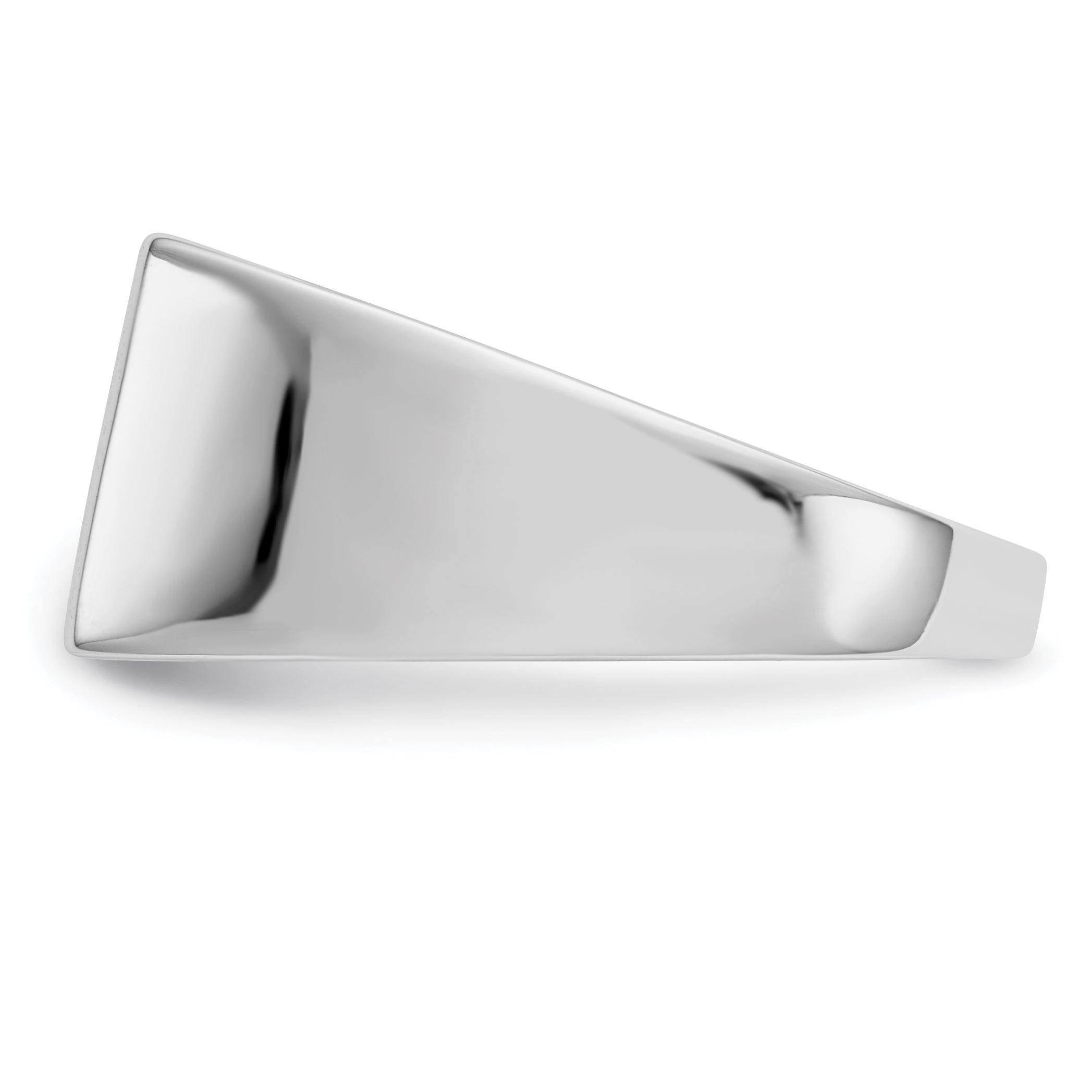 14k White Gold Diamond Mens Ring