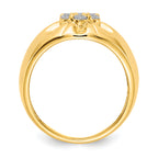 14k Diamond Mens Ring