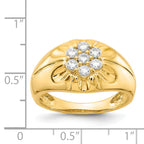14k Diamond Mens Ring