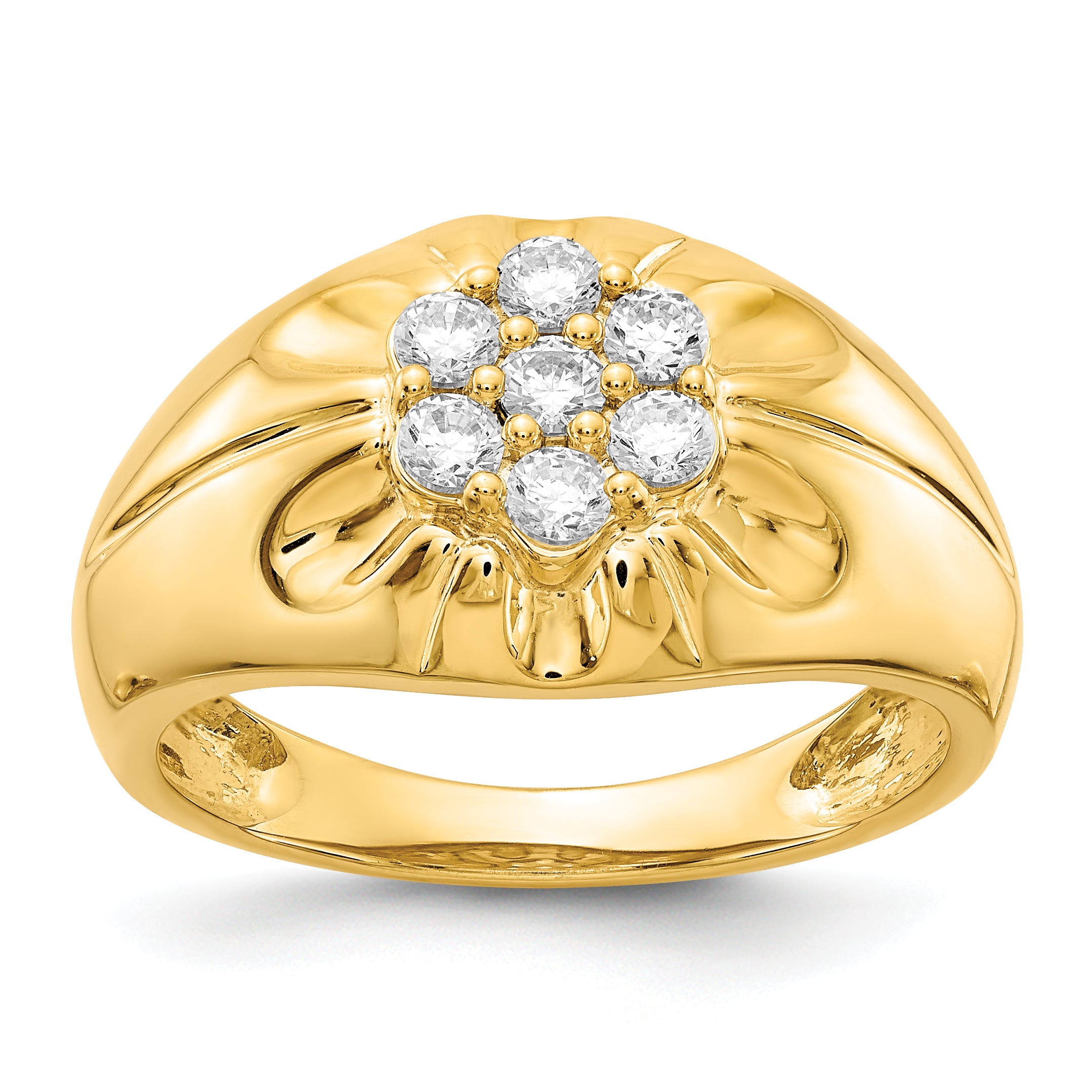 14k Diamond Mens Ring Main image