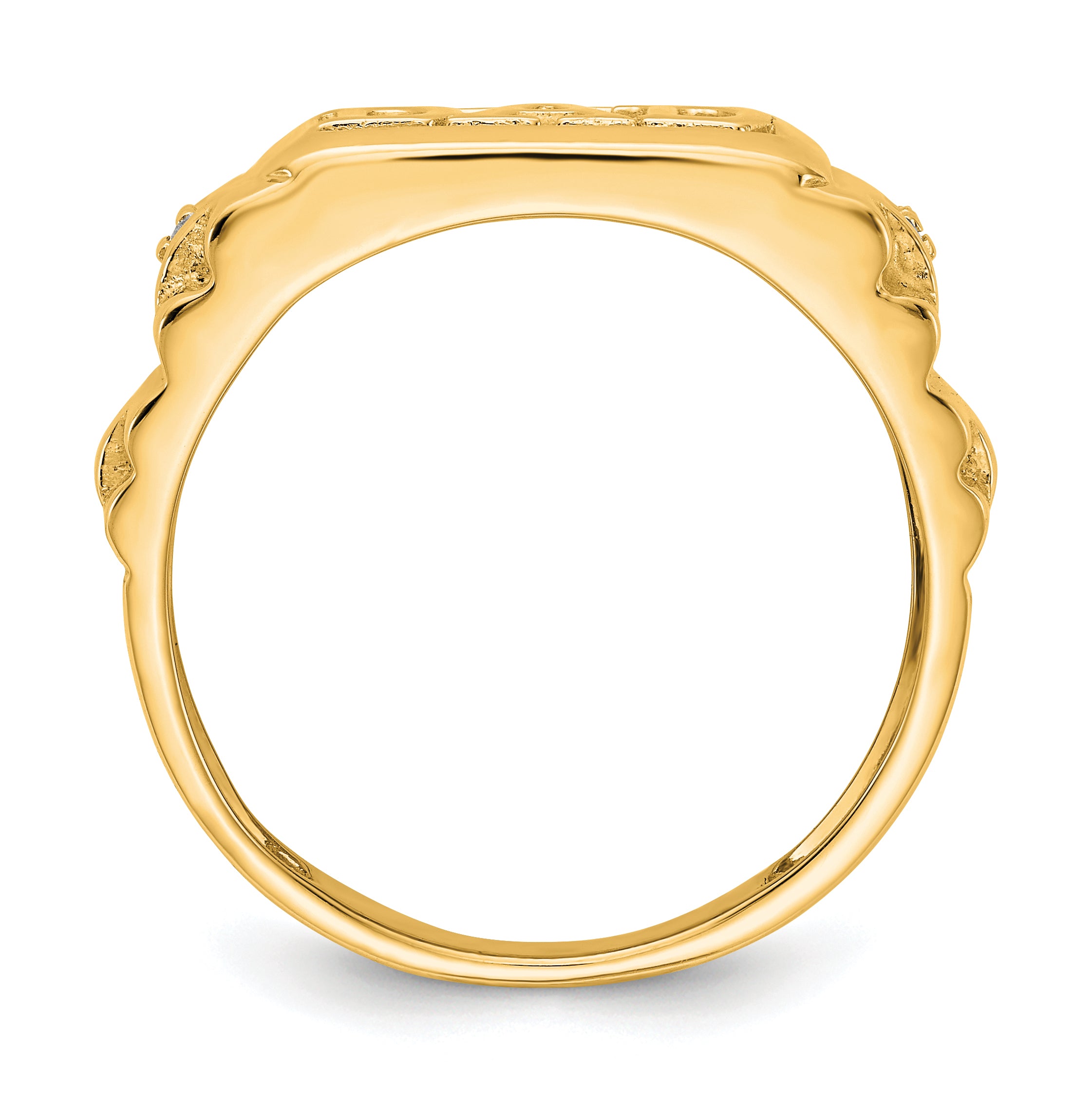 14k AA Diamond men's ring Secondary image