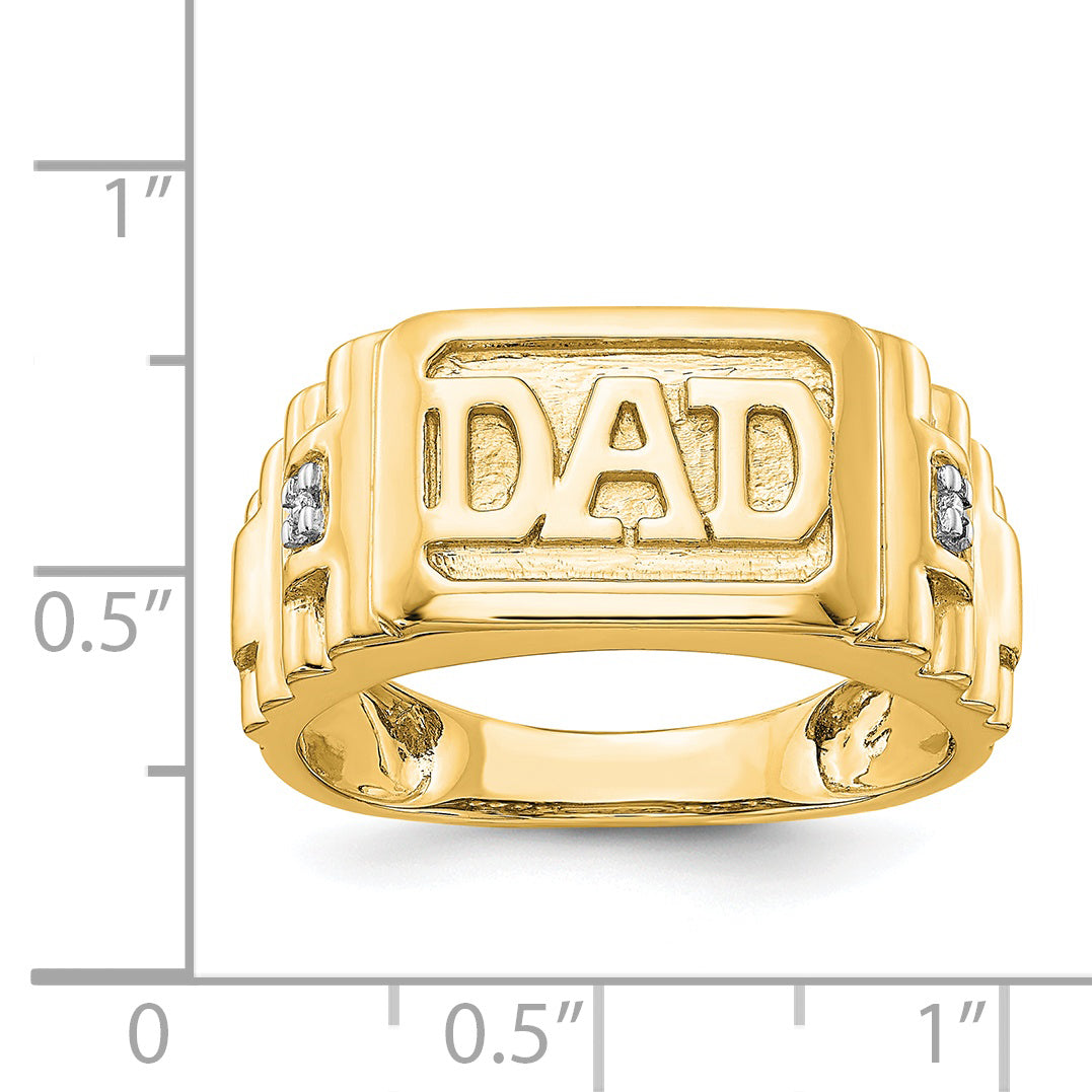 14k AA Diamond men's ring