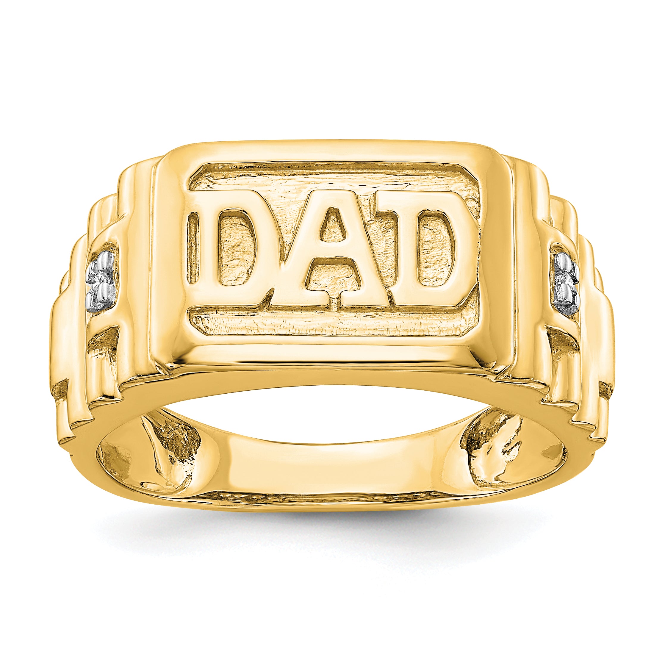 14k AA Diamond men's ring Main image