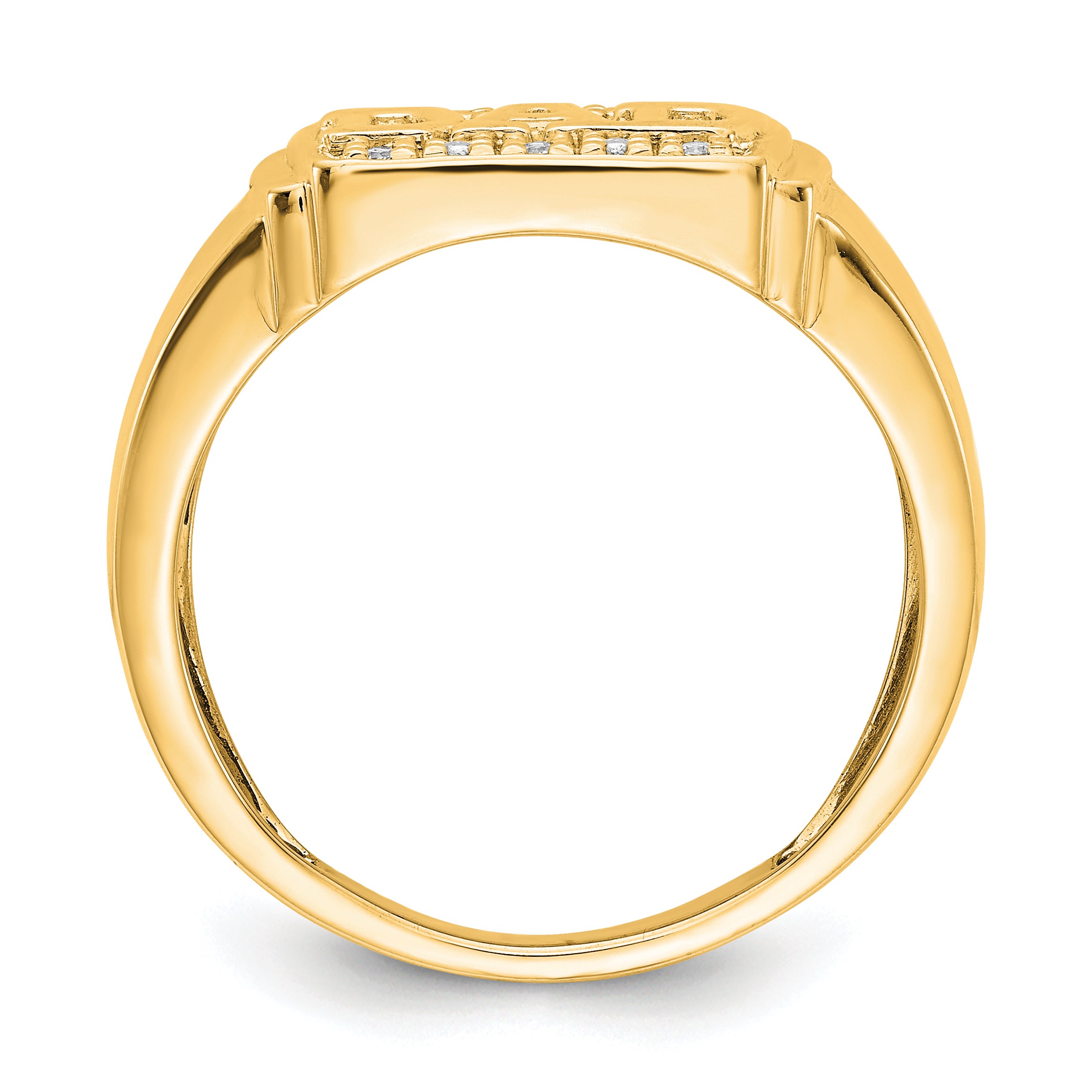 14k AA Diamond men's ring