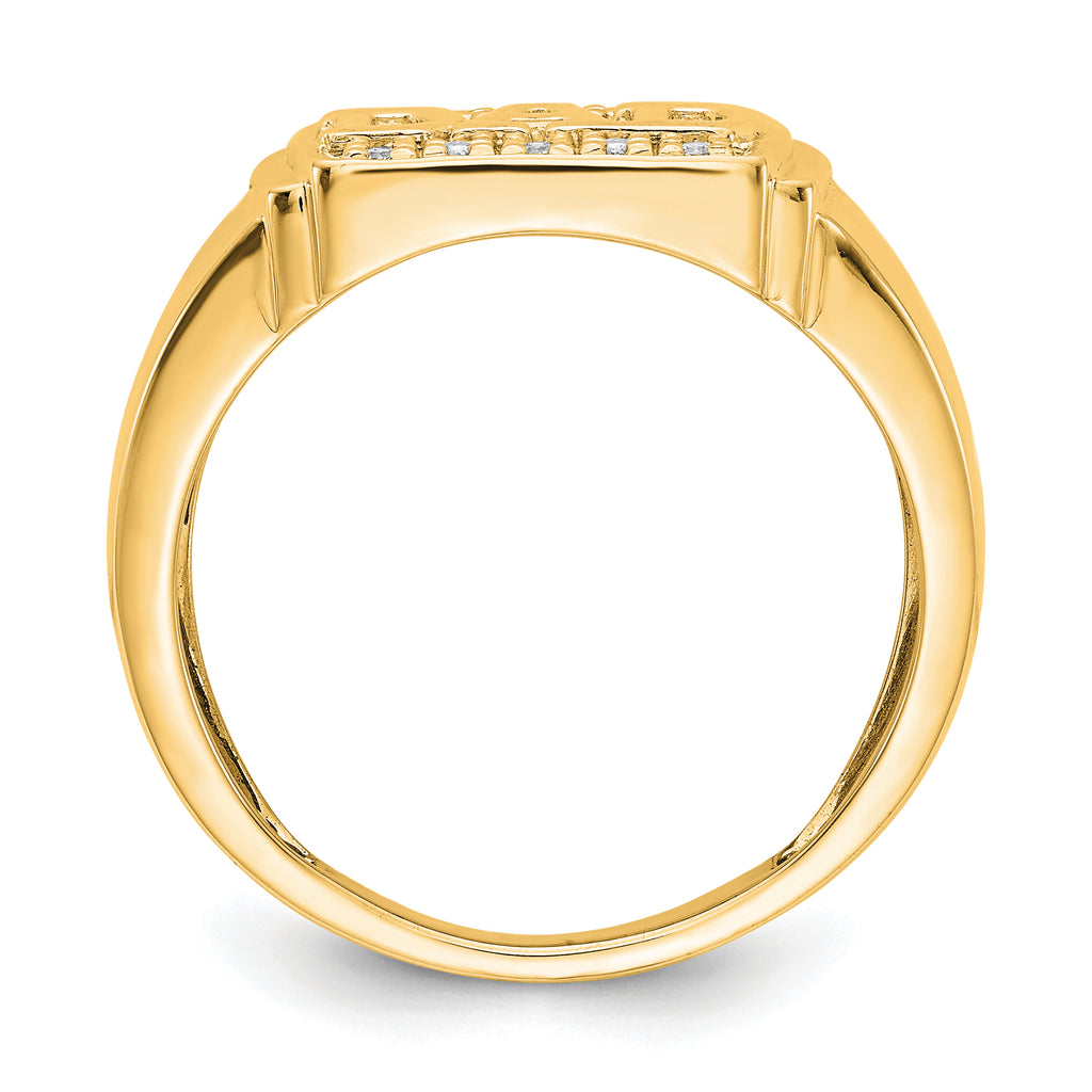 14k AA Diamond men's ring