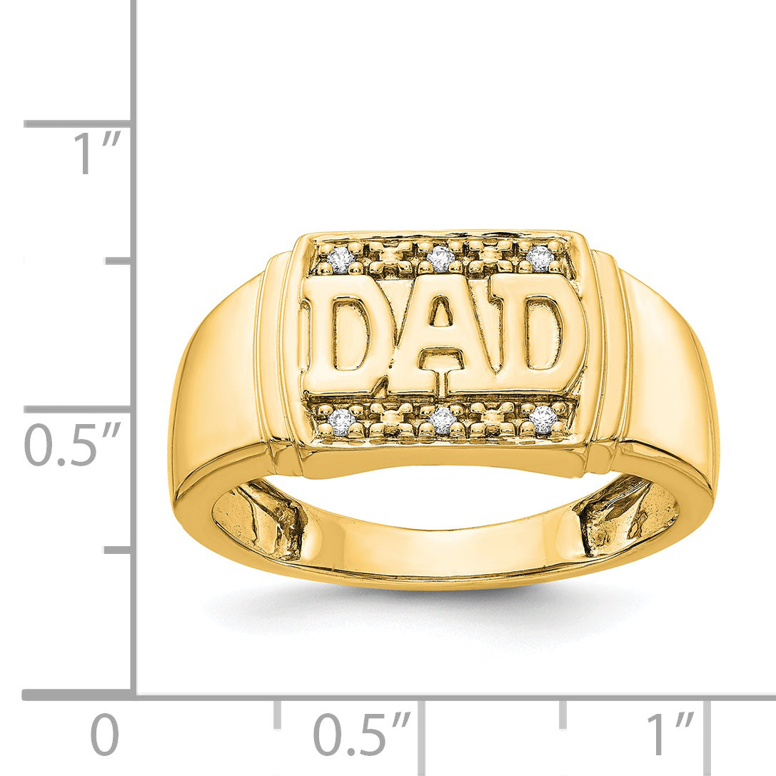 14k AA Diamond men's ring