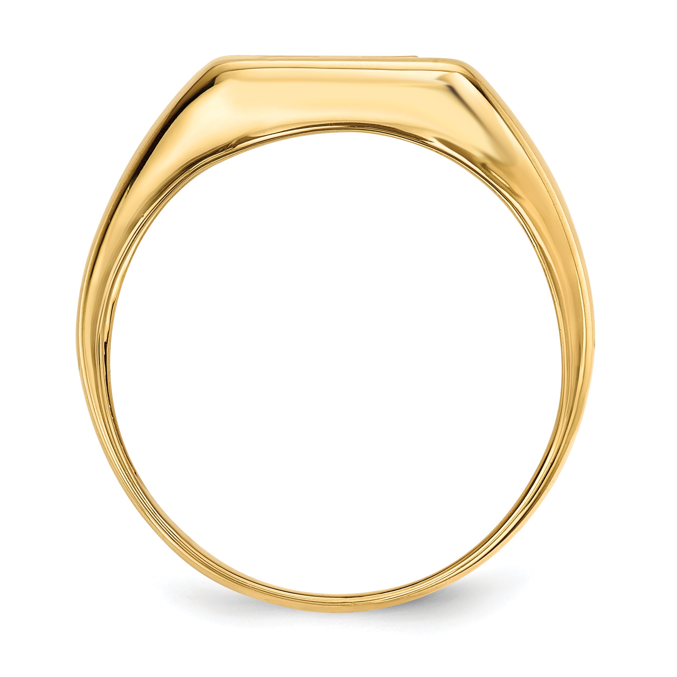 14k Onyx and Diamond Cross Mens Ring