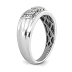 10k White Gold 1/2 carat Lab Grown Diamond VS/SI+ G+ Complete Men's Ring