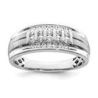 10k White Gold 1/2 carat Lab Grown Diamond VS/SI+ G+ Complete Men's Ring