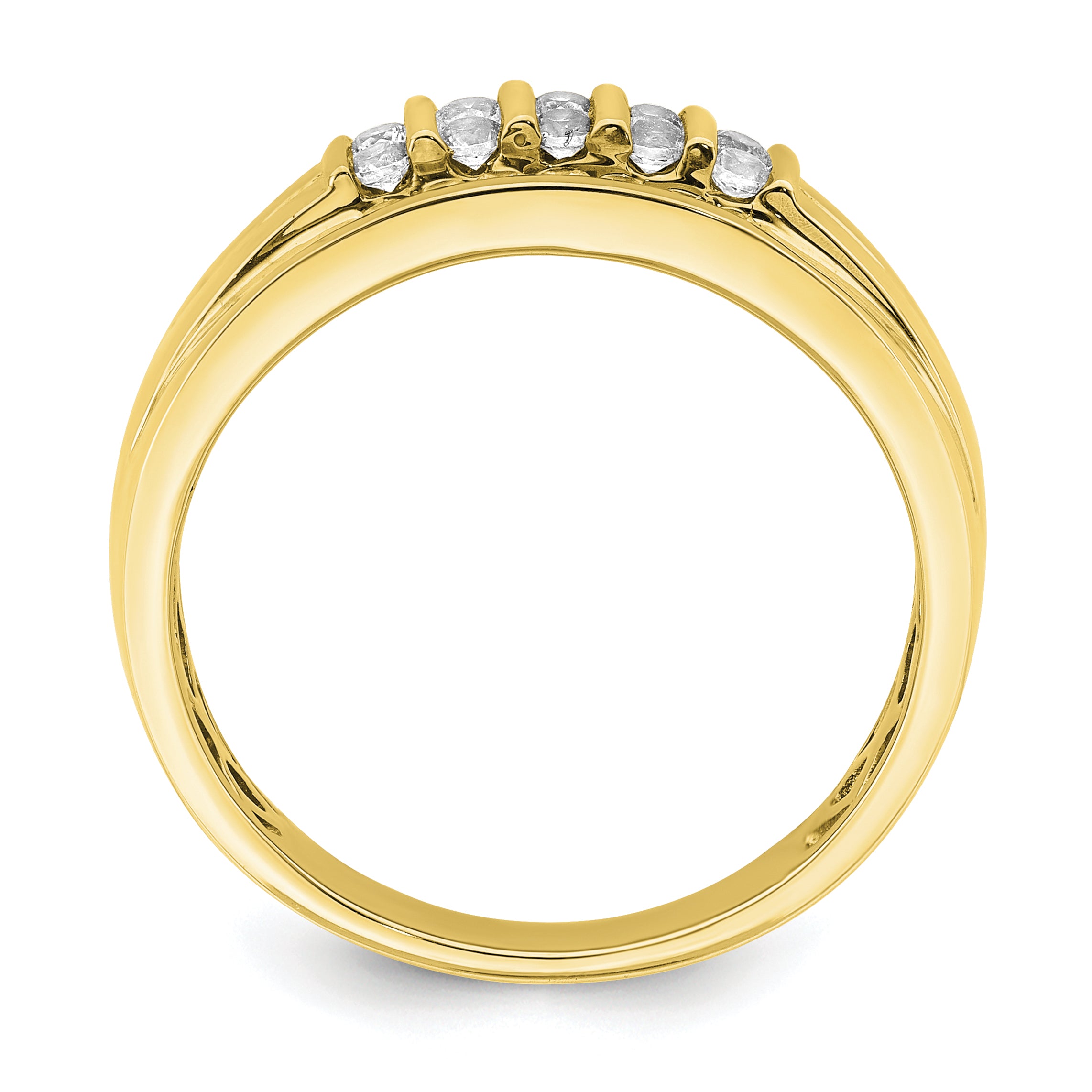 10k 1/2 carat Lab Grown Diamond VS/SI+ G+ Complete Men's Ring Secondary image