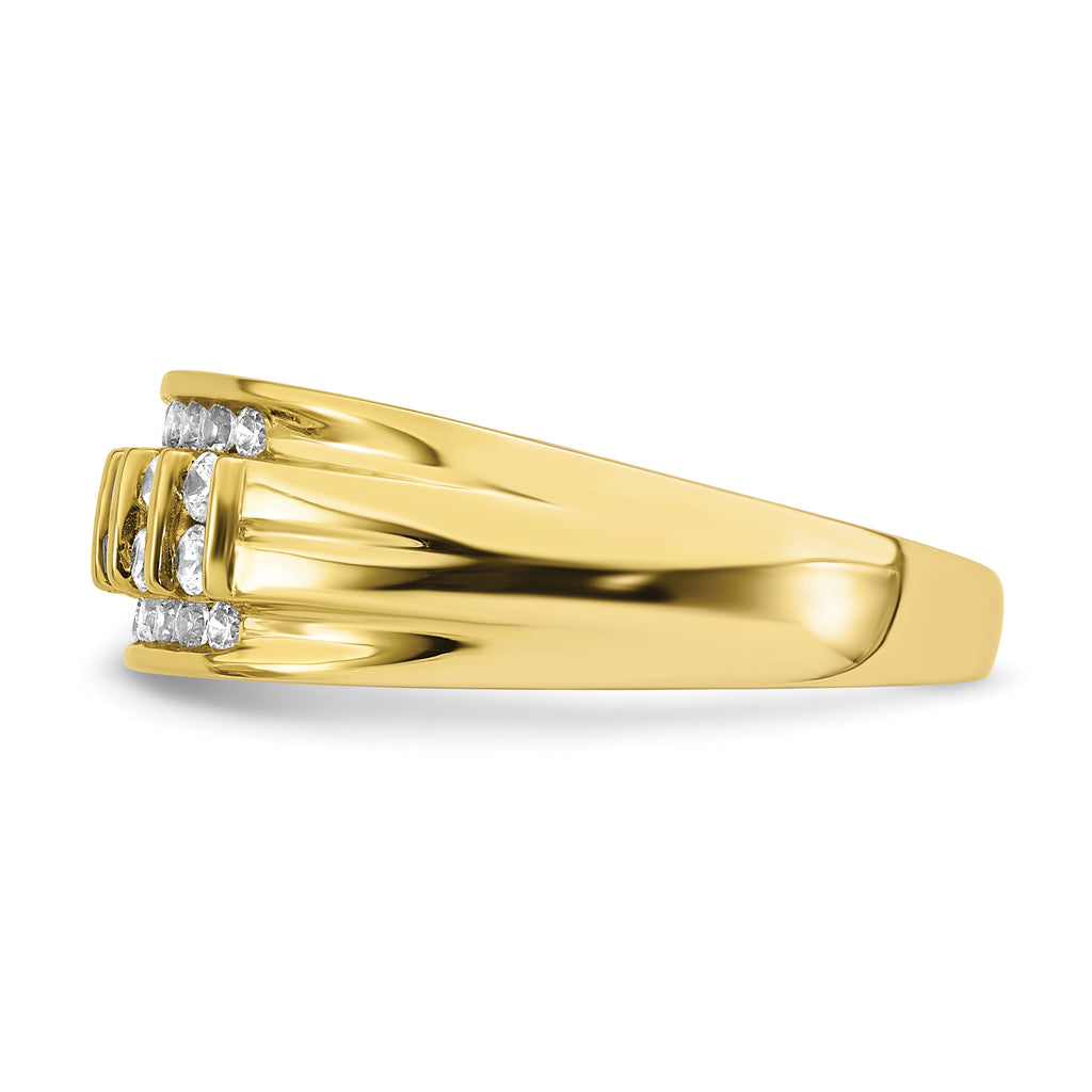10k 1/2 carat Lab Grown Diamond VS/SI+ G+ Complete Men's Ring