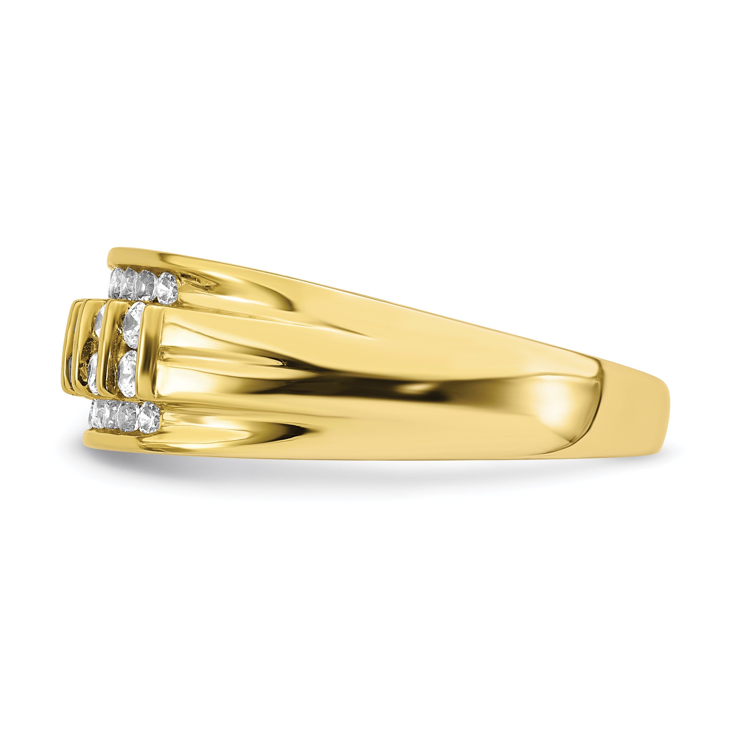 10k 1/2 carat Lab Grown Diamond VS/SI+ G+ Complete Men's Ring