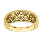 10k 1/2 carat Lab Grown Diamond VS/SI+ G+ Complete Men's Ring