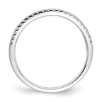 14k White Gold 1/6 carat Lab Grown Diamond VS/SI+ G+ Complete Wedding Band