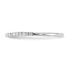 14k White Gold 1/6 carat Lab Grown Diamond VS/SI+ G+ Complete Wedding Band