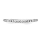 14k White Gold 1/6 carat Lab Grown Diamond VS/SI+ G+ Complete Wedding Band